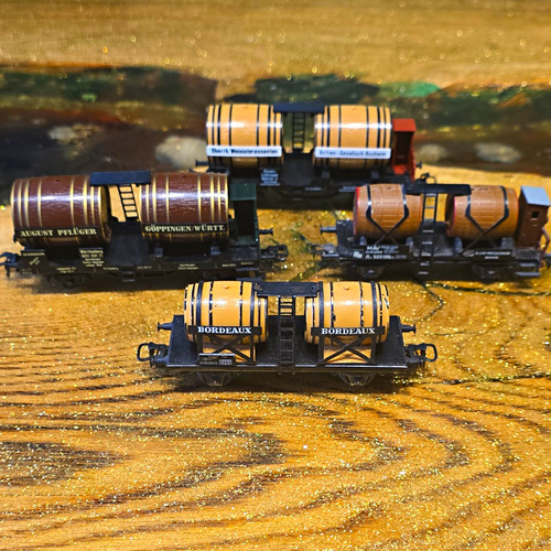 Märklin weinfasswagen set - h0, weinfasswagen-set